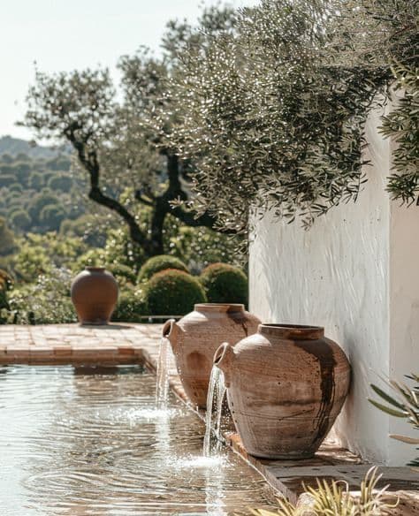 Jardín y acceso exterior del proyecto Sancti Petri de Alicia Agosti